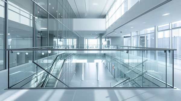 Garde-corps pour mezzanine : un modèle en verre pour une sécurité optimale